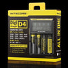 NITECORE Digicharger D4 (4 battery) LCD Smart Charger NZ/AU Plug - Vapeology